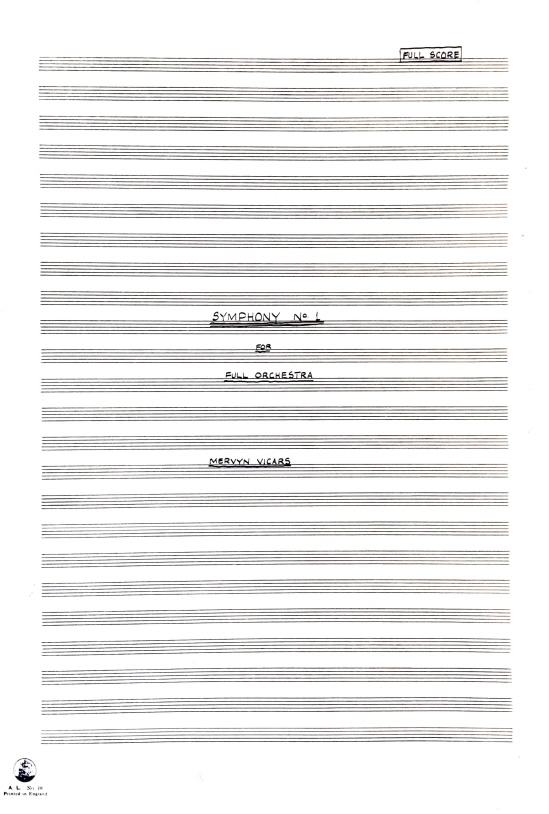 Mervyn Vicars | 20th century composer | Sheet music repository